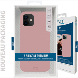 COQUE PREMIUM SILICONE ET MICROFIBRE POUR APPLE IPHONE 13 PRO ROSE SABLE