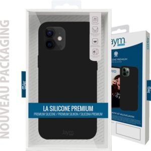 Coque en microfibre silicone premium pour Apple iPhone 11, noire