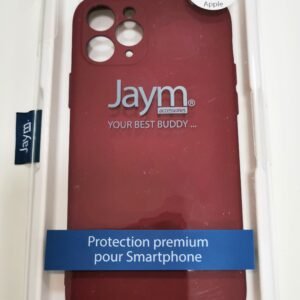 Coque en silicone et microfibre pour Apple iPhone 11 Pro, Violet