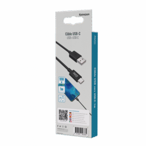CABLE CHARGE & SYNCHRO USB-A VERS USB-C – LONGUEUR 1M – NOIR - OFF ON Lyon