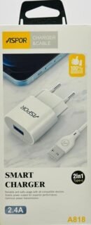Chargeur de téléphone portable 18W de haute qualité QC 3.0 Bloc rapide 1 USB Chargeur mural A818 - OFF ON Lyon