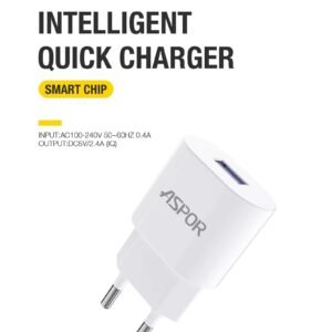 Chargeur de téléphone portable 18W de haute qualité QC 3.0 Bloc rapide 1 USB Chargeur mural  A818 - OFF ON Lyon