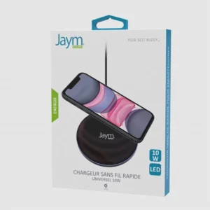 Chargeur intelligent PAD a induction Rapide QI 10W NOIR - OFF ON Lyon