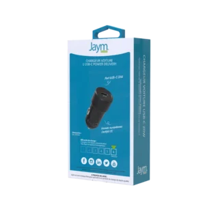 Chargeur secteur pour voiture USB-C 20W 3A 12/24V Noir - OFF ON Lyon