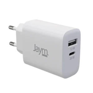 Chargeur Secteur Power Delivery 2 USB 32W Blanc – JAYM - OFF ON Lyon