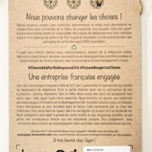 Coque Eco-friendly Noire iPhone 13 - OFF ON Lyon