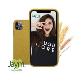 Coque Ecoresponsable Jaune pour Apple iPhone 11 - OFF ON Lyon