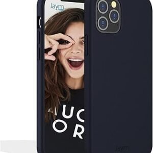 Coque en silicone et microfibre pour Apple iPhone 11 Pro Max, bleu - OFF ON Lyon