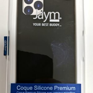 Coque en silicone et microfibre pour Apple iPhone 11 Pro, Noir - OFF ON Lyon