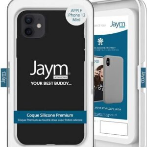 Coque Premium en silicone et microfibre – Renforcée et ultra douce – pour iPhone 12 Mini - OFF ON Lyon