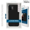 COQUE PREMIUM SILICONE ET MICROFIBRE POUR APPLE IPHONE 14 PRO MAX NOIR - OFF ON Lyon