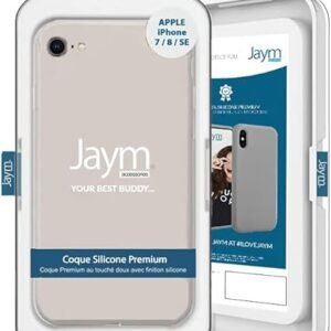 COQUE PREMIUM SILICONE ET MICROFIBRE POUR APPLE IPHONE 7 / 8 / SE 2020 (4G) / SE 2022 (5G) BEIGE - OFF ON Lyon