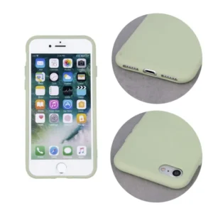 COQUE PREMIUM SILICONE ET MICROFIBRE POUR APPLE IPHONE 7 / 8 / SE 2020 (4G) / SE 2022 (5G) VERT - OFF ON Lyon