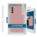 COQUE PREMIUM SILICONE ET MICROFIBRE POUR SAMSUNG GALAXY S23 ULTRA ROSE SABLE - OFF ON Lyon