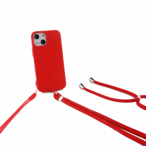 COQUE SILICONE AVEC TOUR DE COU ET TOUR DE POIGNET INCLUS POUR IPHONE 14 PRO MAX ROUGE - OFF ON Lyon