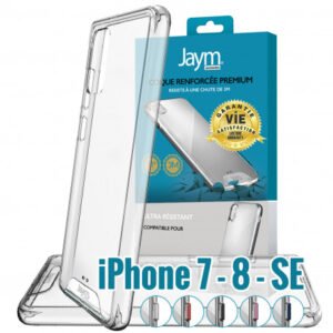 COQUE SOUPLE RENFORCÉE DROP-TEST 3 METRES *GARANTIE A VIE* POUR APPLE IPHONE 7 / 8 / SE 2020 (4G) / SE 2022 (5G) - OFF ON Lyon