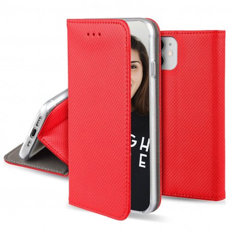 ETUI FOLIO STAND MAGNETIQUE ROUGE COMPATIBLE SAMSUNG GALAXY A53 5G - OFF ON Lyon