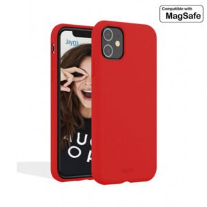COQUE PREMIUM SILICONE ET MICROFIBRE COMPATIBLE MAGSAFE POUR APPLE IPHONE 15 ROUGE - OFF ON Lyon