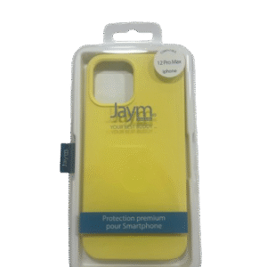 Jaym Coque silicone « Premium » iPhone 12 Pro Max – Jaune fluo - OFF ON Lyon