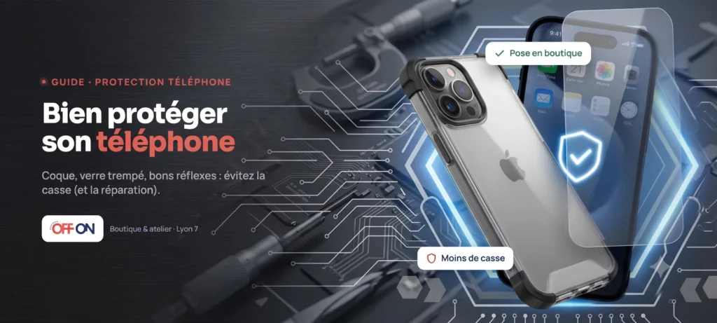Bien protéger son téléphone : coque et verre trempé — OFF ON Lyon