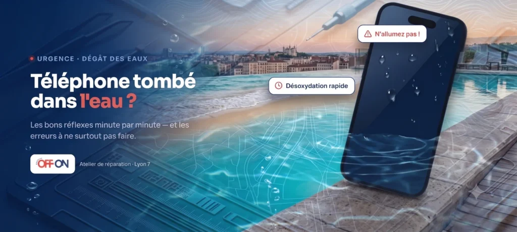 Téléphone tombé dans l’eau : que faire — OFF ON